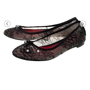 Carolina Herrera Black Flats